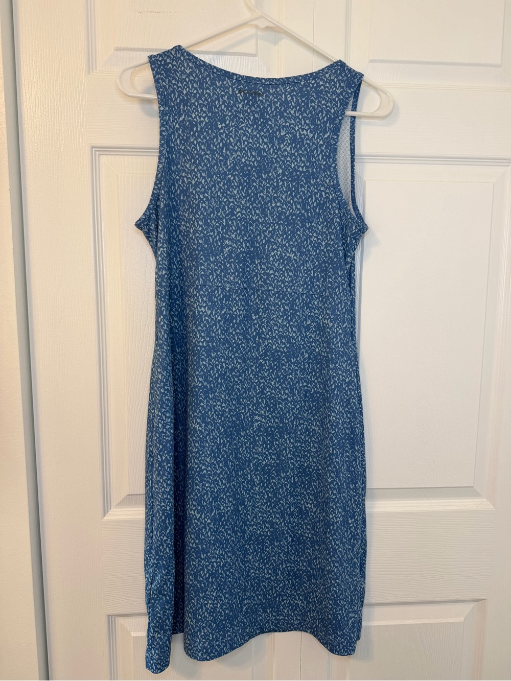 Columbia Omni Freeze Zero Blue Patterned Sleeveless Shift Dress - Picture 3 of 5